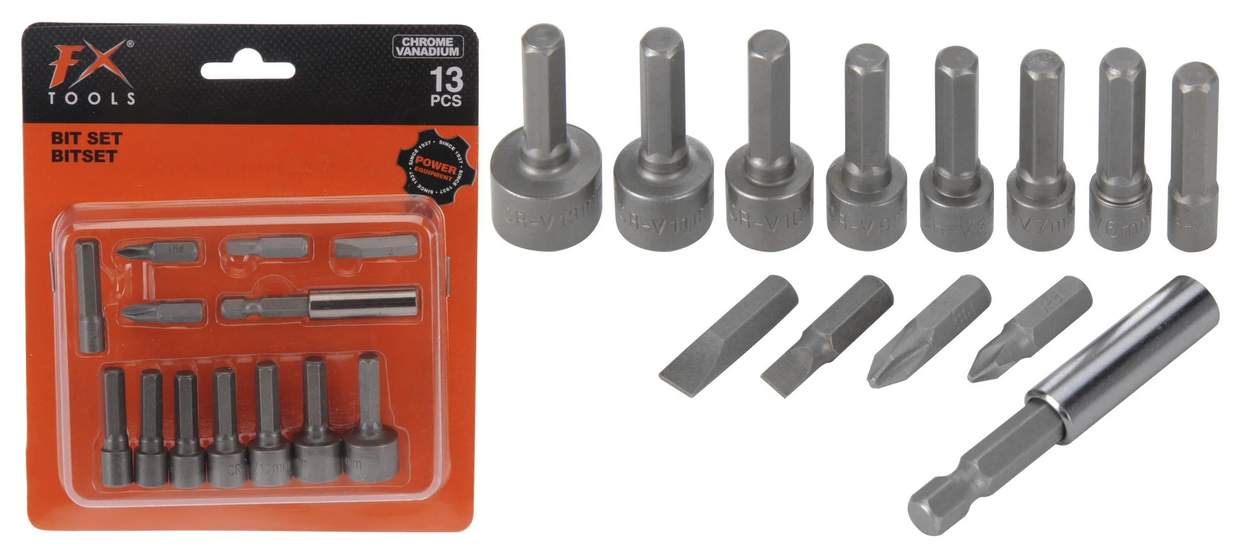 Bit- und Steckschlüssel Set 13-teilig