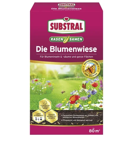 "Rasen- und Blumenwiesen Samen "Die Blumenwiese" - 800 g image"