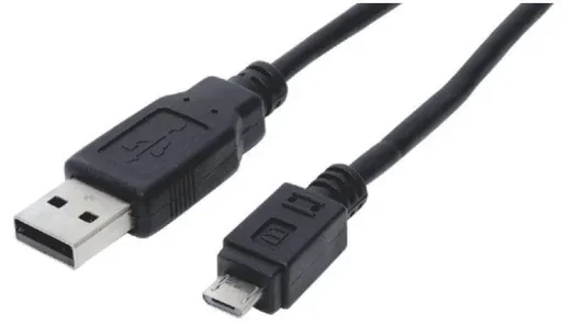 "USB-A Stecker auf Micro USB-B Stecker - Verbindungskabel Länge 1,8 m image"