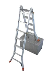 Gelenk Teleskopleiter Alu, 4 x 5 Sprossen