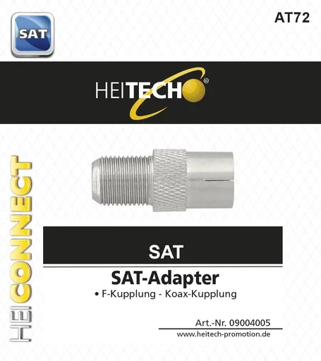 "SAT-Adapter F-Kupplung, Koax-Kupplung image"
