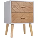 Nachtkommode mit 2 Schubladen