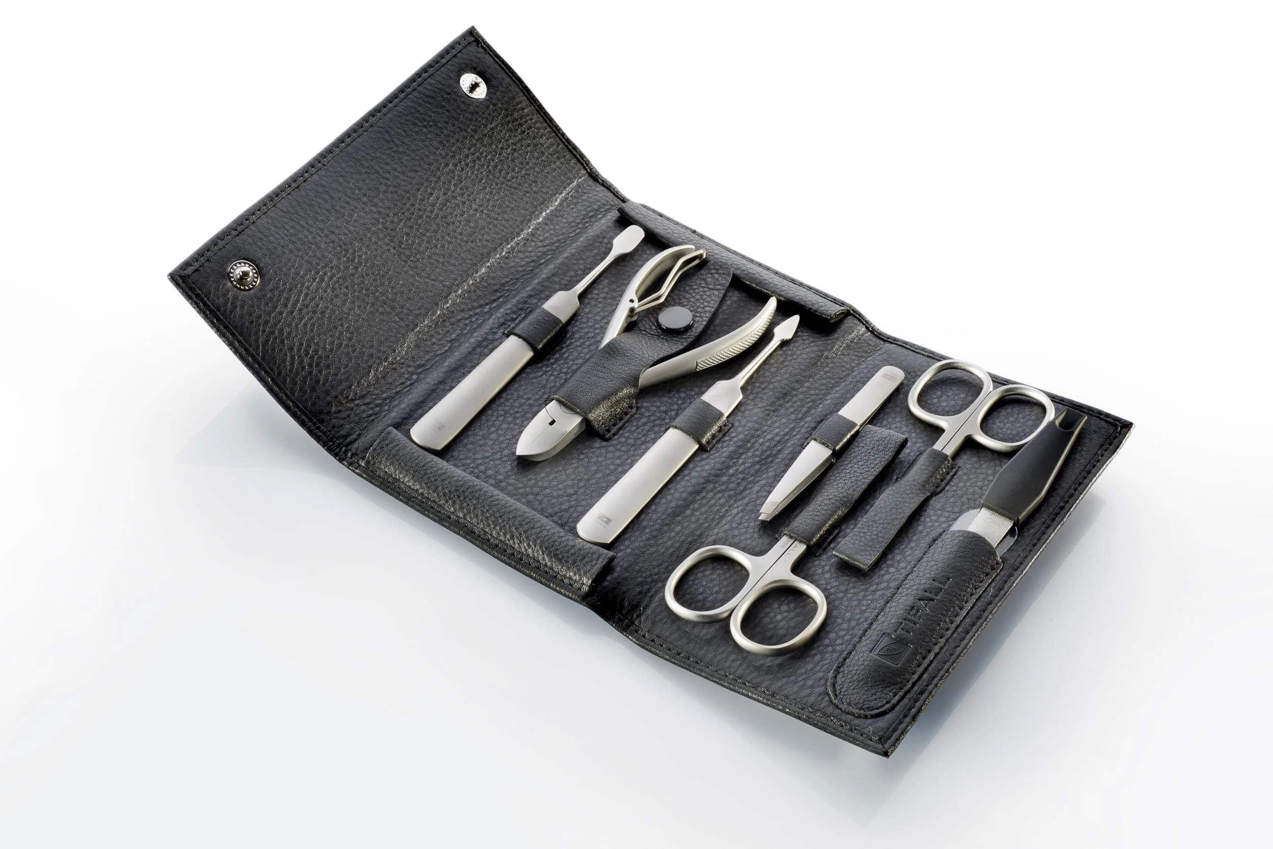 Leder-Maniküre-Etui, 8-teilig