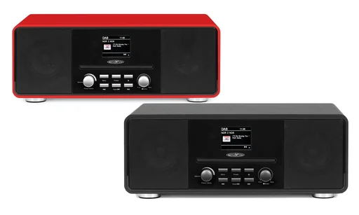 "Design DAB+/UKW-Radio mit Bluetooth, CD, USB, AuxIn, Encoding, rot, HRA19DAB/RD image"