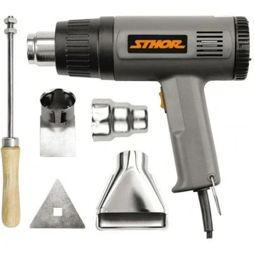 "Heißluftpistole mit Zubehör - 1500W - 495°C - 230V image"