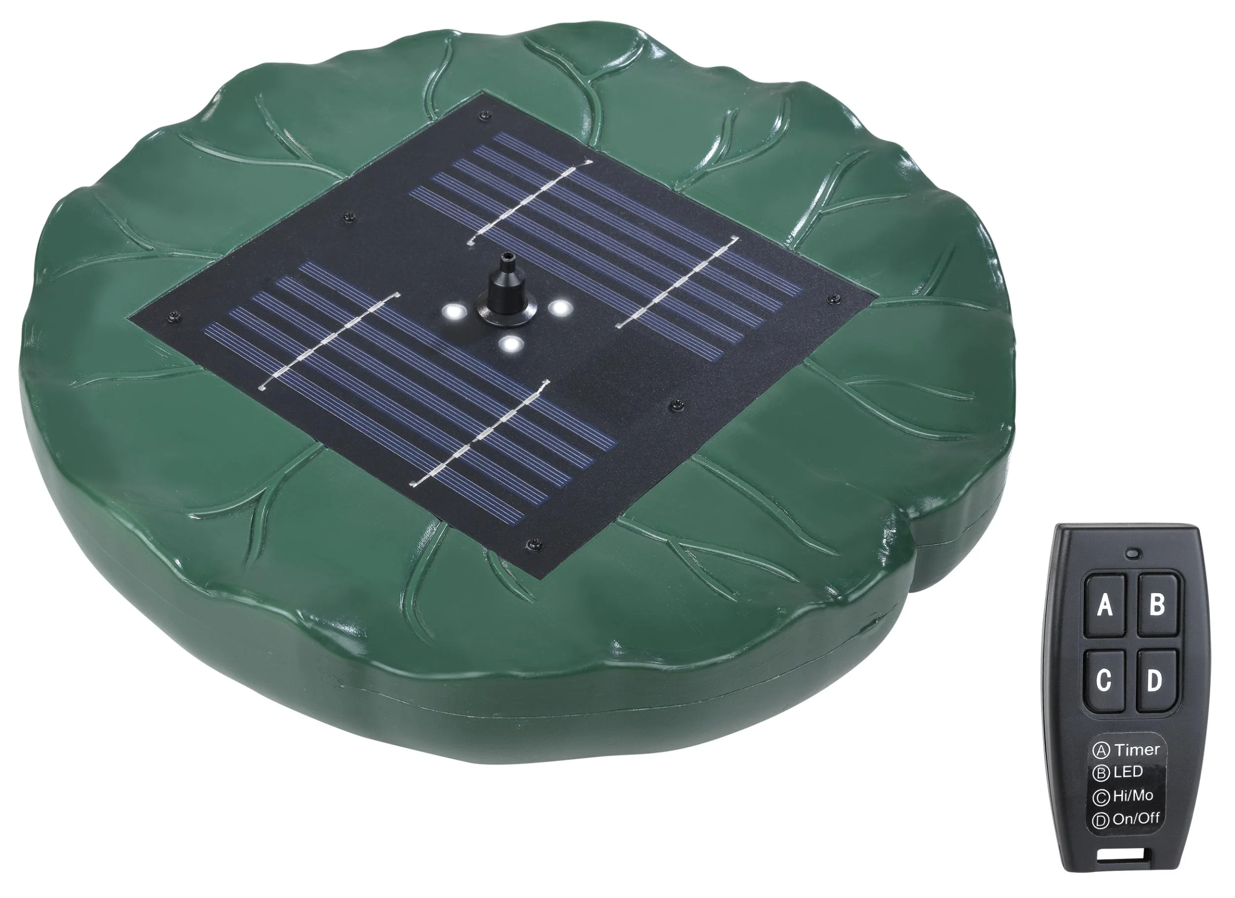 Solarfontäne Lilie mit Fernbedienung