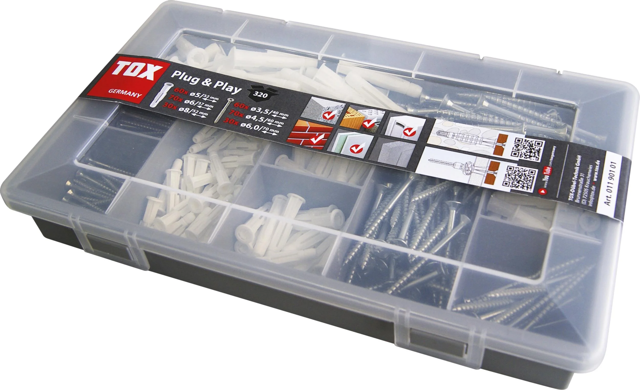 Standardsortiment Plug & Play, 320-teilig