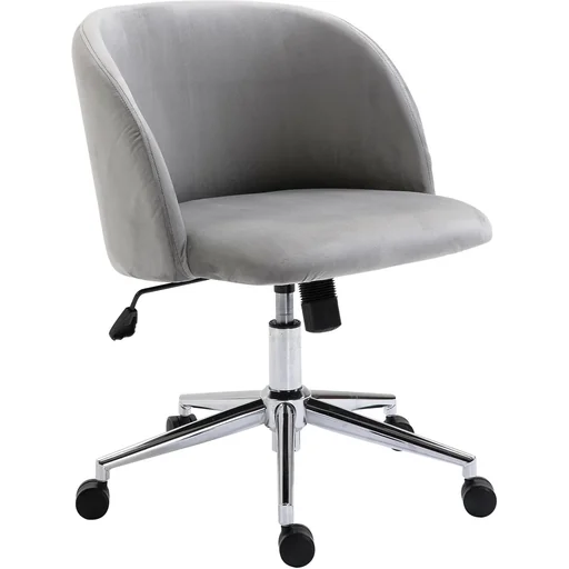 "Drehstuhl Polsterstuhl Chefsessel 150 kg Belastbarkeit eingestellte Sitzhöhe Samt 56 x 52,5 x (72 81) cm image"