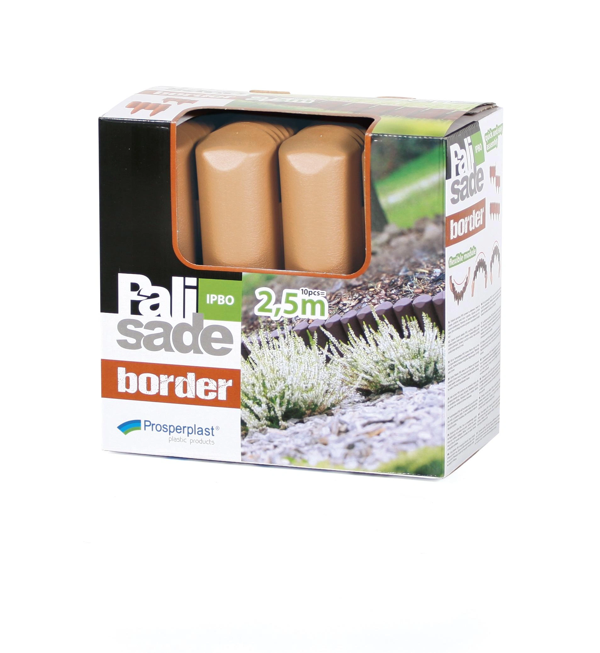 Beeteinfassung BORDER, terrakotta - 10 Stück, 2,5 m