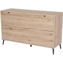 Kommode Sideboard Aufbewahrungsschrank 8 Fächer Eiche