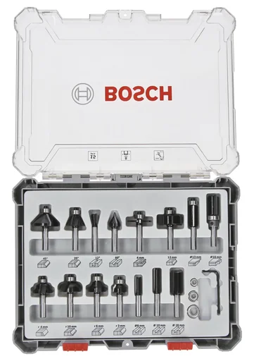 "Mixed Fräser Set 8 mm Schaft, 15-teilig image"
