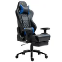 Gamingstuhl mit RGB LED-Leuchten Wippenfunktion Bürostuhl Schreibtischstuhl Fußstütze ergonomisches Design modern höhen