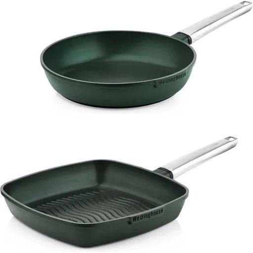 "Performance Series Topfset - Grillpfanne 28 cm + Bratpfanne 28 cm - Grün image"