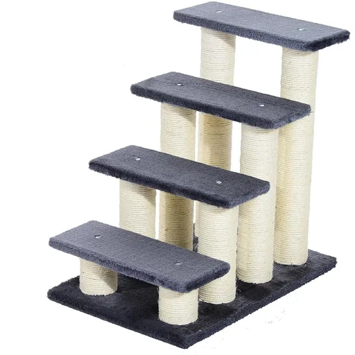 "Tiertreppe Katzentreppe Hundetreppe Treppe für Katze und Hunde grau image"