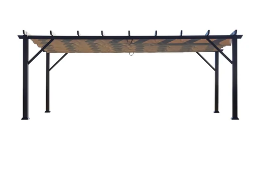 "Paragon Outdoor Aluminium Pergola Modena 12x20 espresso image"