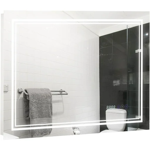 "Badezimmerspiegel mit LED-Beleuchtung 80 cm x 7 cm x 60 cm image"