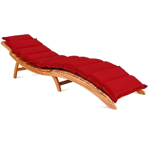 "Gartenkissen - Für Liege - Mit Kopfstütze - 183x56x7cm - Rot image"