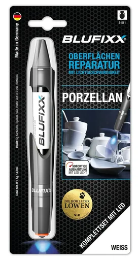 "Reparaturstift 5 g MGS für Porzellan inklusive blauem LED-Licht, weiß image"