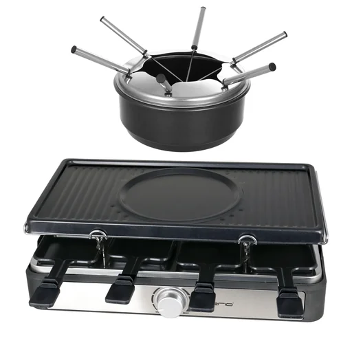"Raclettegrill/ Fondue "RG-124930", 8 Personen, 42 x 23 cm , 1,3 Liter, 1400 Watt image"