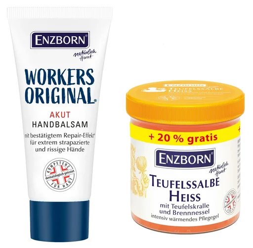 "Set Teufelssalbe HEISS, 240 ml, Dose + Probe Workers Original, 10 ml image"