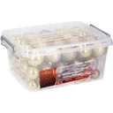 Weihnachtskugeln - 70 Kugeln - mit Aufbewahrungsbox - Kunststoff / Kunststoff - Gold