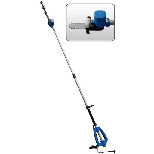 "2-in-1-Gartenset mit Heckenschere und Astsäge - verstellbarer Griff und Schneidkopf - 800 W image"