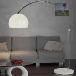 Bogenlampe -220cm verstellbar mit Marmorsockel