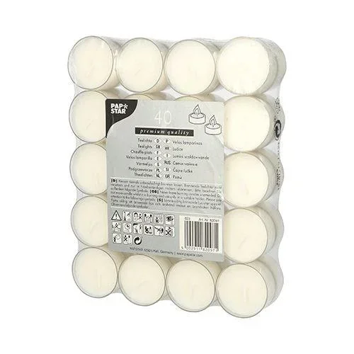 "Teelichter, weiß image"