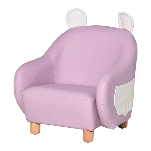 "Kindersessel Kindersofa Kindercouch Stuhl Liegesofa mit niedlicher Tierform wasserdicht für 3-6 Jahre Kinder Rosa 50x53, image"