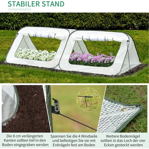 "Pop up-Gewächshaus mit Tragetasche weiß image"