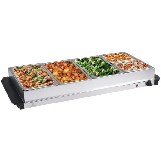 "Buffetwärmer 400 W 3x2,5L+2x1L Edelstahl image"