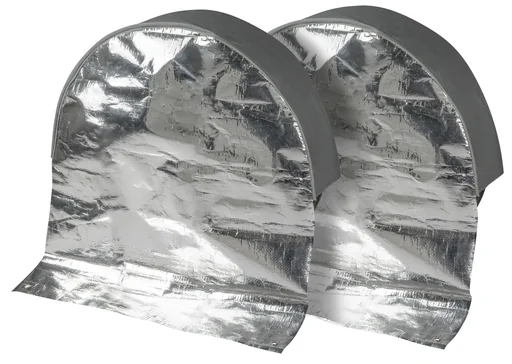 "Thermoradabdeckung schützt vor UV Strahlen und Wettereinflüsse Aluminiumbe. für 15 bis 17 Zoll Reifen bis 195mm Breite image"