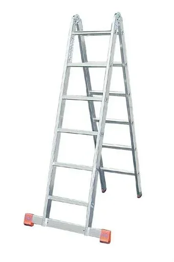 Gelenk Doppelleiter Alu 2 X 6 Sprossenleiter