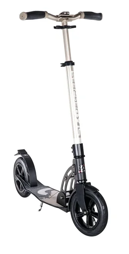 "Aluminium Scooter mit Luftbereifung, Klappmechanismus, 205 mm, ABEC 7, höhenverstellbar, gold image"