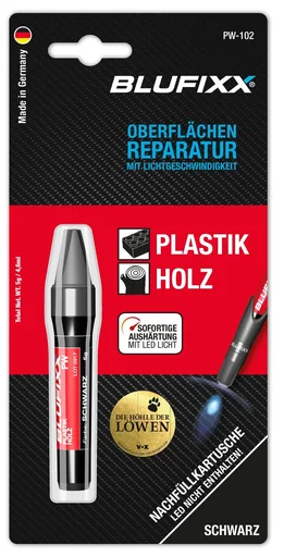 "Ersatz-Kartusche 5 g für Reparaturstift Plastik und Holz, schwarz image"