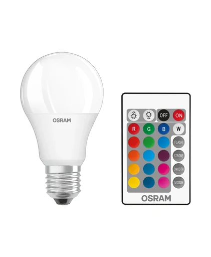 "LED Lampe Star mit Remote Control, 9 Watt, E27, warmweiß,RGB dimmbar image"