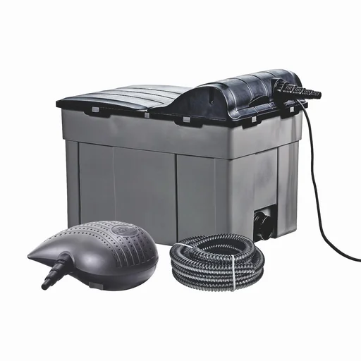 "Teichfilter-Komplett-Set "FPU16000-00" mit 3 Kammern, 18 Watt UVC-Teichklärer & Filterpumpe, für Teichgrößen bis 16.000 Liter image"