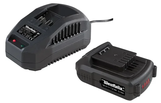"Starter Set 18 Volt Li-Ionen Familie: 1 x Akku 1,5 Ah + 1 x Ladegerät image"