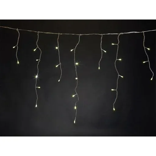 "Vellight Eiszapfen-Weihnachtsbeleuchtung - 4 x 0,6 M - 144 LEDs - Warmweiß - Innen & Außen image"