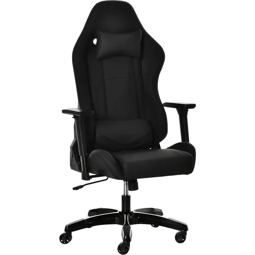 "Gaming Stuhl mit Wipp- & Liegefunktion Bürostuhl ergonomischer Drehstuhl mit Kopfstütze Lendenkissen höhenverstellbar 90 image"