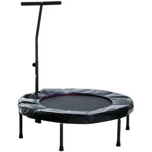 "Gartentrampolin mit Haltegriff H92-108cm Schwarz image"