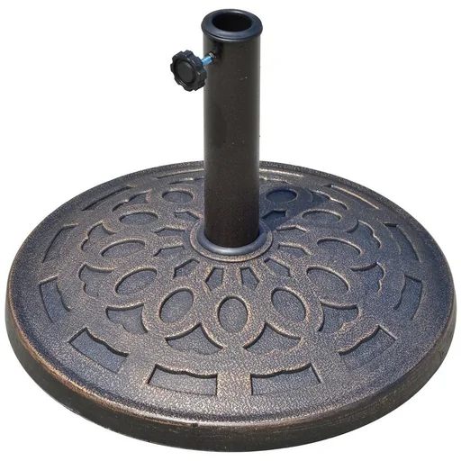 "Schirmständer Sonnenschirmfuß rund 38/48mm Bronze image"
