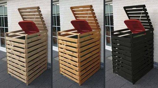 "Mülltonnenbox "Vario V" für 1 Tonne, anthrazit image"