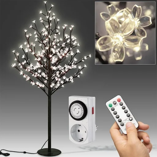 "Kirschblütenbaum 180cm mit 200LEDs für den Innen- und Außenbereich inkl. Fernbedienung und Timer image"