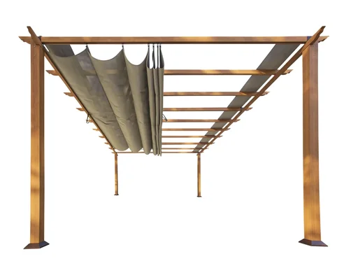 "Outdoor-Pavillon „Florenz“ - mit verstellbarem Sonnensegel image"
