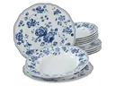 Tafelservice Alba Royal Blue Flower 12-teilig