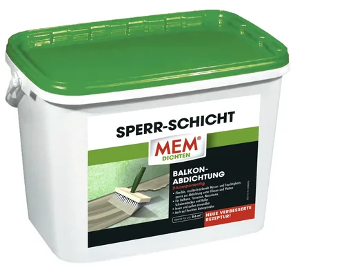 "MEM Sperr - Schicht, Abdichtung von Balkonen, Terrassen + Nassräumen, 10,0 kg image"