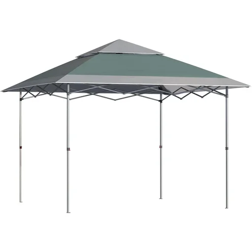 "Faltbarer Pavillon Pop-Up Zelt Gartenpavillon Oxford Gewebe 3,6 x 3,6 m Grün image"