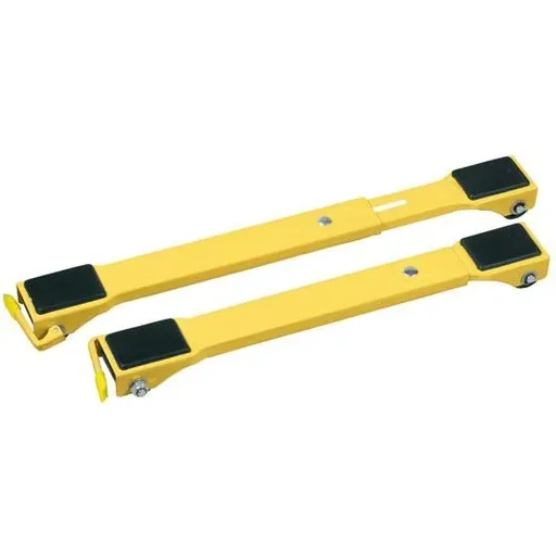 "Möbelroller-Set 250 kg Umzugshilfe, 2 verstellbare Teleskoprollen 44.5–70 cm, mit rutschfester Oberseite und Bremsen, zum Bewegen von Möbeln und Geräten image"