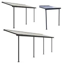 Terrassendach Sierra 230 x 670 cm grau